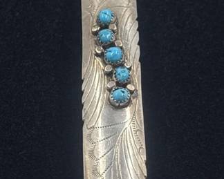 vintage sterling silver hair clip