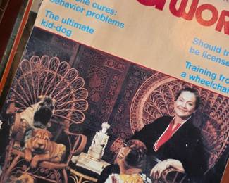 vintage dog magazines and books