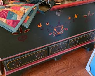 nice painted cedar chest