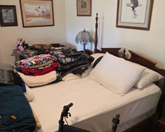 nice bed with foam mattress