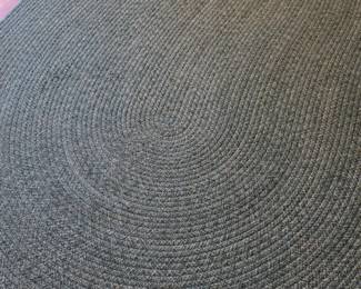 braided blue rug