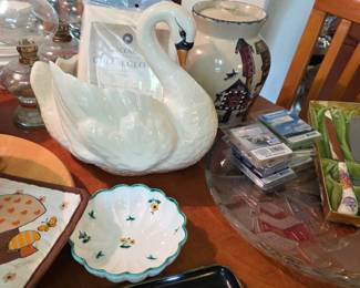 we have an extensive swan collection, they are here and there, all over the home