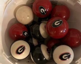 Custom UGA billiard balls