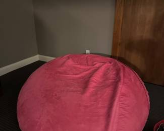 Extra large pink bing bag lounger