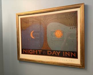 Warren Kimble Day Night framed, measures 26”wide x 20”
