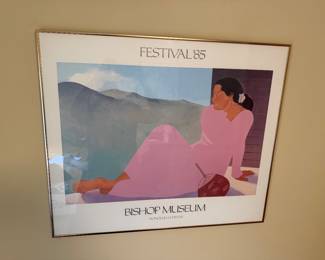 Bishop Museum P Hopper 1985, measures 30.75” x 26.25”