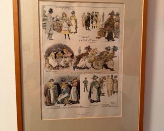 Wood framed, The Crushed Ideal, by A.S. Boyd. Measures 15.25” x 19.5”