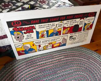 Bazooka Joe Painting 53.25” wide x 27.75” tall