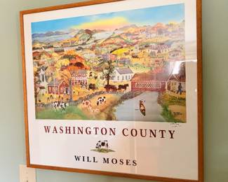 Signed Will Moses, Washington County, measures 22.75” x 25.5”