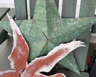 Vintage tin duck/goose and star