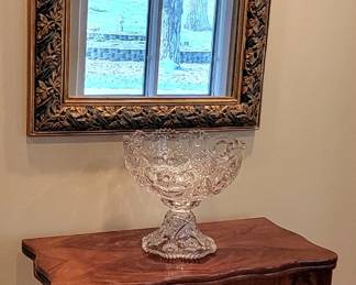 Gorgeous flip-top table and gigantic punch bowl (or fill it with M&M's - I dare ya!)