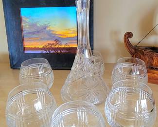 Ralph Lauren Glen Plaid Roly Poly cocktail glasses (no, they don't weeble-wobble!)