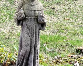 His presence may be small, but his message is loud! Saint Francis of Assisi patron saint of animals :-)