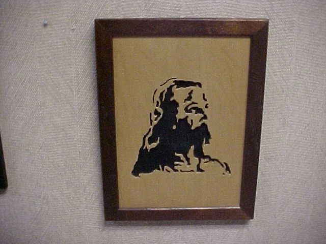 Wooden picture that we picked up from an estate sale that we did several years ago.