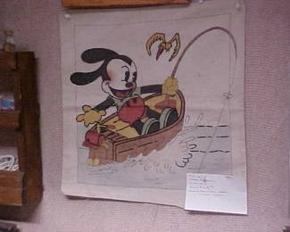 Oswald the Rabbit Vintage cloth art.