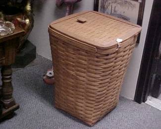 Giant Longaberger basket.  There are around 60 Longaberger baskets in the sale.