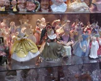 Royal Doulton figurines.