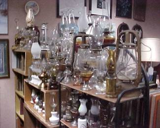 Hundreds of oil lamps.