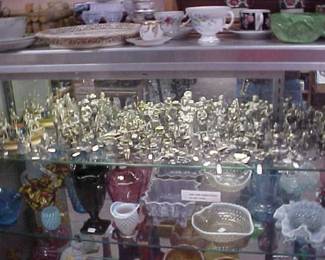 Tons of pewter figurines.