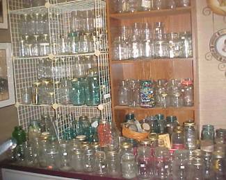 Canning jars.