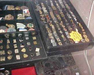 Cufflinks and Medals.