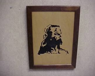 Wooden picture that we picked up from an estate sale that we did several years ago.