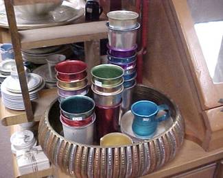 Vintage Aluminum Glasses.