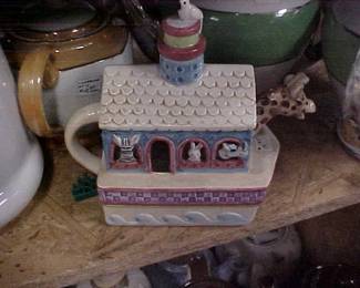 Noah's Ark Ceramic Teapot.