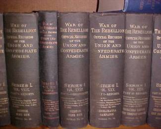 War of the Rebellion published 1880 to 1910.  Nundreds of volumes.