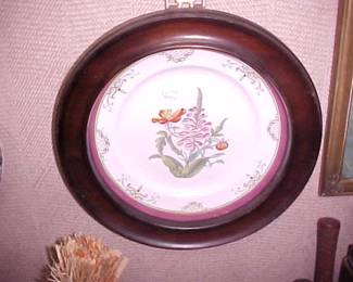 Vintage Plate and Holder.