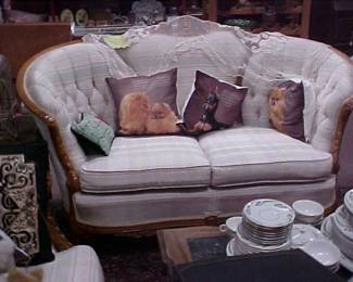 Sofa, 64" Wide, 27" Deep, 37" Tall