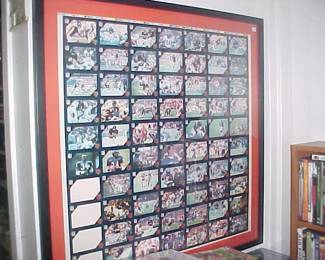 Football Card Framed Collectible.