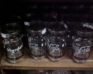 Coca Cola glasses.