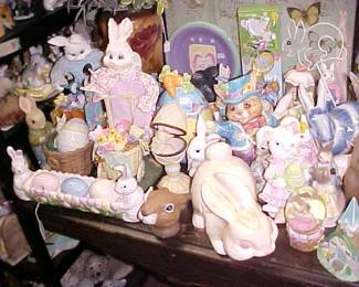 Rabbit collectibles.