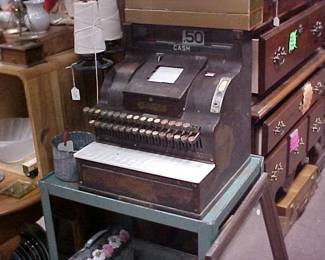 Antique Cash Register 16.5" X 16.5" X 15"
