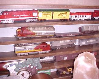 HO scale trains.