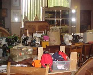 Loads of sewing machines.