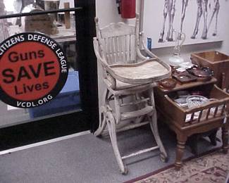 High Chair from the mid 1860s.