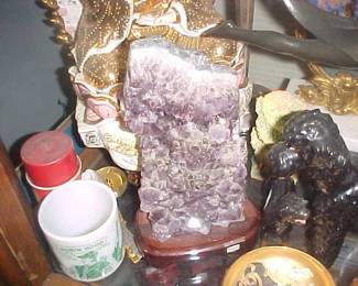 Large Amethyst geode fragment.