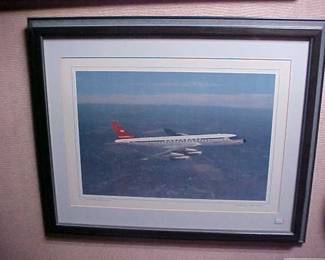 Northwest Airlines collectible print.