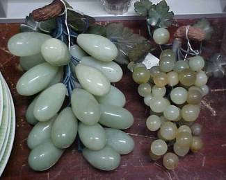 Plastic grapes.