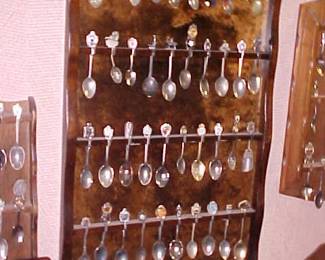 Hundreds of collectible spoons throughout the store.