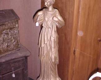 Grecian Statue 3' Tall.