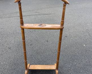 Vintage Wooden Gentleman's Valet Stand