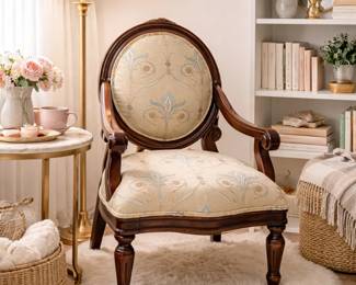 Victorian Medallion Back Parlor Chair