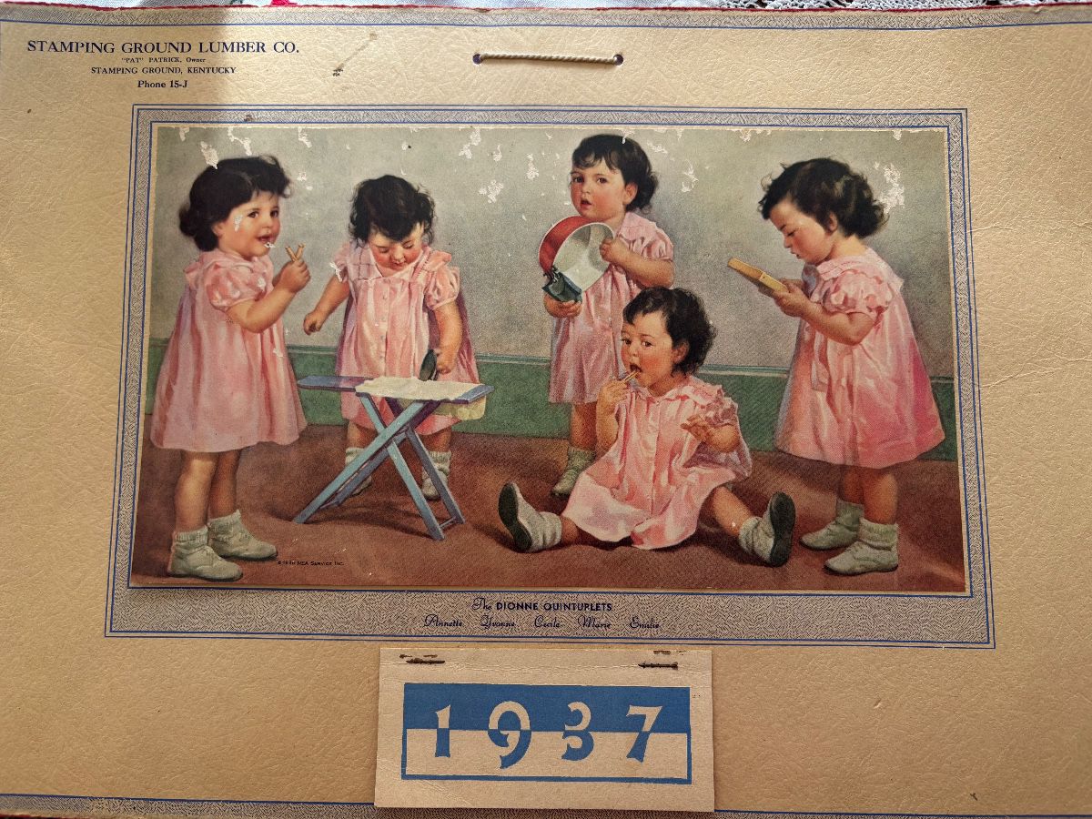 Dionne Quintuplets Calendar 