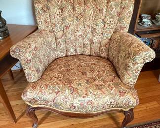 Vintage Channel Back Armchair