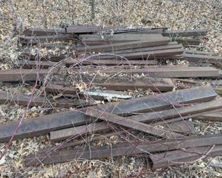 Huge pile of Steel ready for any project.  Will load for you with skidsteer