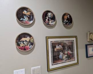 Collection of Henriette Ronner Cat Collector Plates