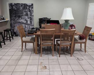 East West Furniture Oak Dining Set